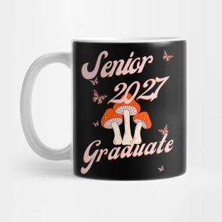 Retro Mushroom Senior 2027 Graduate Mug